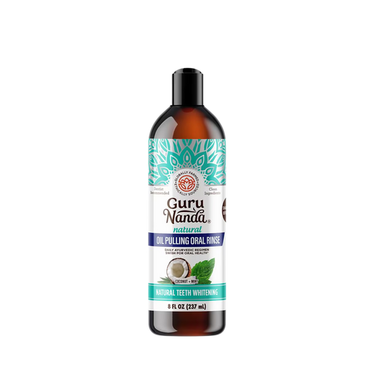 GuruNanda Oil Pulling Oral Rinse Coconut + Mint, 8.0 fl oz