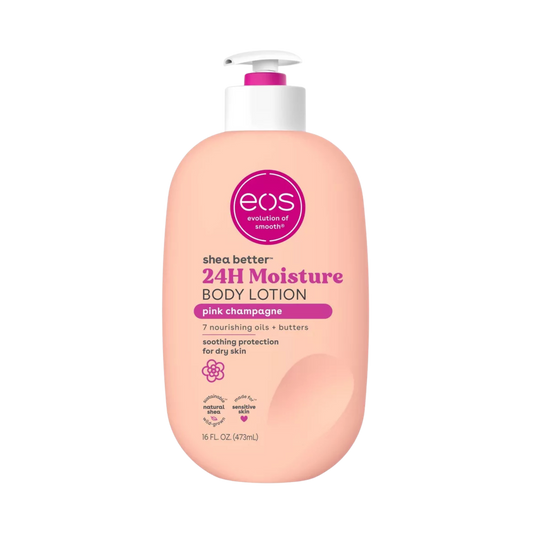 eos Shea Butter Body Lotion- Vanilla Cashmere, 24-Hour Moisture Skin Care, Lightweight & Non-Greasy, Made with Natural Shea, Vegan, 16 fl oz