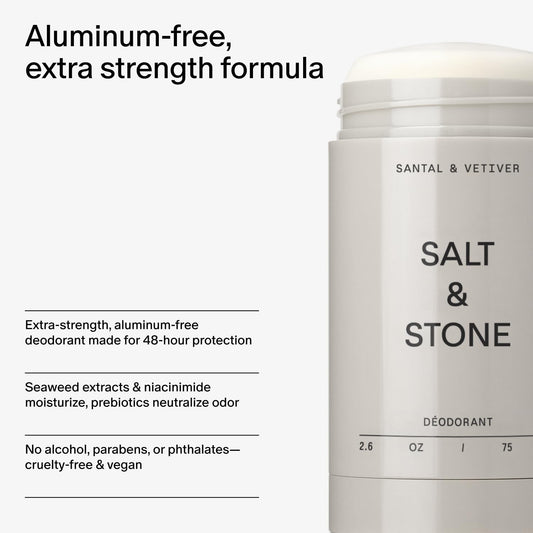 Salt & Stone Deodorant 75g  Santal & Vetiver
