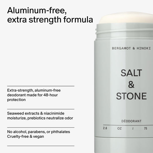 Salt & Stone Deodorant 75g Bergamot & Hinoki