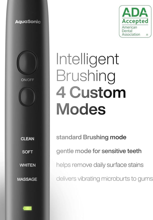 Aquasonic Black Series Ultra Whitening Toothbrush
