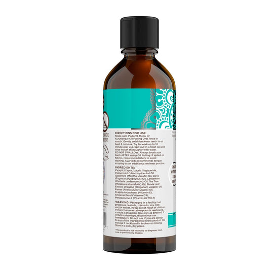 GuruNanda Oil Pulling Oral Rinse Coconut + Mint 237ml