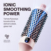 Wavytalk Thermal Brush, Blowout Boost 1.5 inch Heated Round Brush for Blowout Look, Dual Voltage, Pink, Sakura, Tourmaline Ceramic, Negative Ion Technology, 5 Temperature Settings, Less Damage