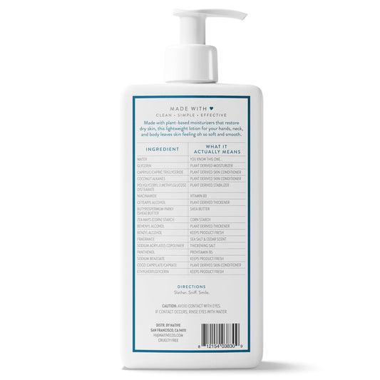 Native Body Lotion Sea Salt & Cedar 487ml