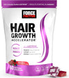 Force Factor Hair Growth Accelerator Soft Chews, Hair Growth Vitamins for Women and Men with  Lustriva and Biotin, Mixed Berry, 60 Soft Chews