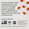Sports Research Vitamin D3 + K2 Plant-Based Vitamin D 5000iu/125mcg
