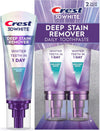 Crest 3D White Deep Stain Remover Toothpaste, Teeth whitening for Adults, 87g, 2 Pack