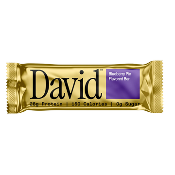 David Blueberry Pie Flavored Protein Bar | 28g Protein | 150 Calories | 0 Sugar