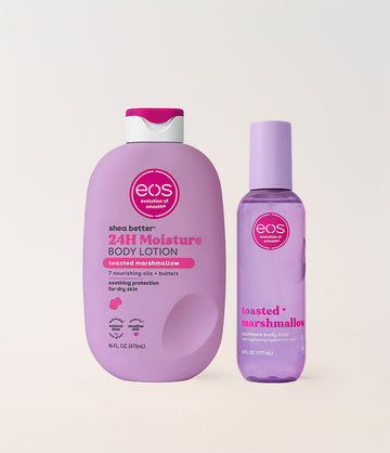 EOS Toasted Marshmallow Body Care Set | Body Mist & Lotion