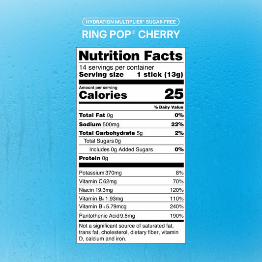 Liquid I.V. Ring Pop® Cherry Hydration Multiplier® Sugar-Free 14 Pack 182g
