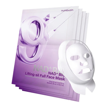 numbuzin - No.9 NAD+ Bio Lifting-sil Full Face Mask 4 Pack
