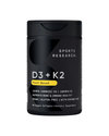 Sports Research Vitamin D3 + K2 Plant-Based Vitamin D 5000iu/125mcg
