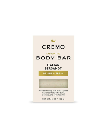 Cremo Exfoliating Body Bar Italian Bergamot Scent 142g