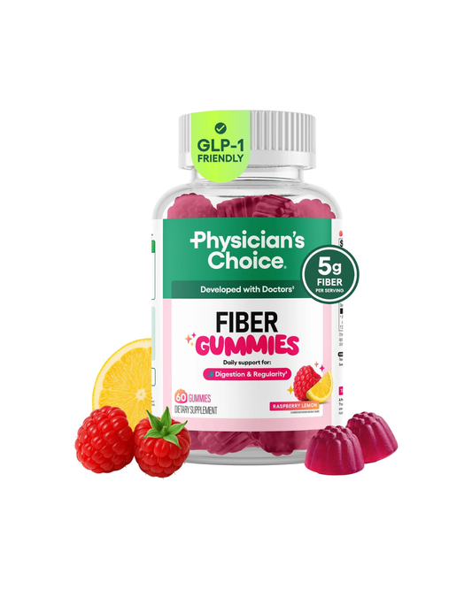 Physician's CHOICE Fiber Gummies for GLP-1 Support 5g Fiber 30 Servings