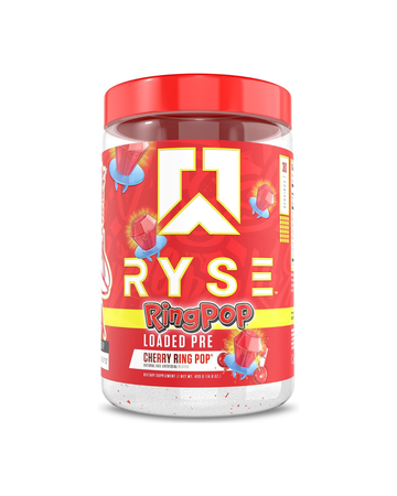 RYSE Loaded Pre Workout Powder - Ring Pop Cherry - 429g