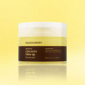 EQQUALBERRY Collagen Glow Up Gel Toner Pads 60pcs
